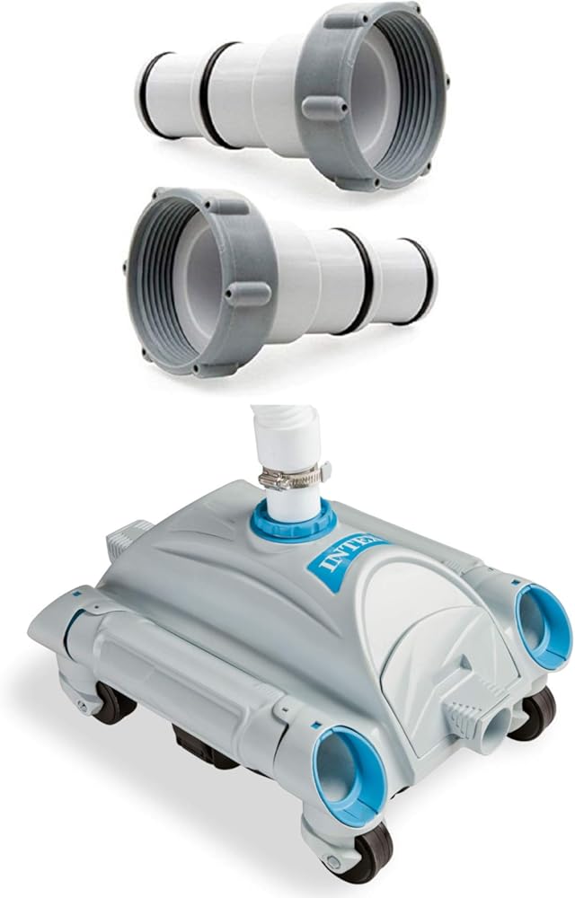 Intex Replacement Hose Adapter (Pair) & Intex Automatic Pool Cleaner Vacuum