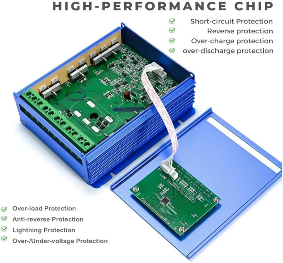 Multifunctional Wind Solar Controller12000w Wind Solar Turbine Generator Controller with Dump Load, 12V/24V/48V Automatic Controller for Home, Boat, Street Light,12V,12v