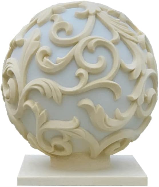 European Style E27 Pillar Lamp Round Waterproof Stone Column Light Outdoor Courtyard Fence Post Light Villa Gate Decoration Base Lamp Landscape Lamp