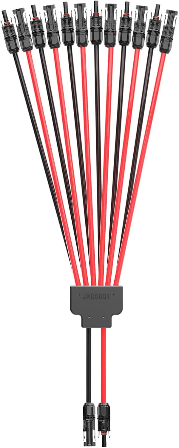 2 to 12 Y Branch Parallel Adapter and Solar Crimper Stripper Tool Kit