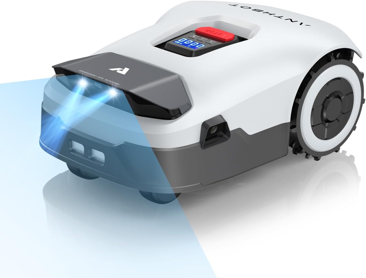 ANTHBOT Robot Lawn Mower Full Band RTK+4-Eye Vision Robotic Lawnmower, Automatic Mapping, 20 Multi-Zone Management, Accurate Obstacle Avoidance, Intelligent Path Planning- No Wire Mower, 0.22 Acre