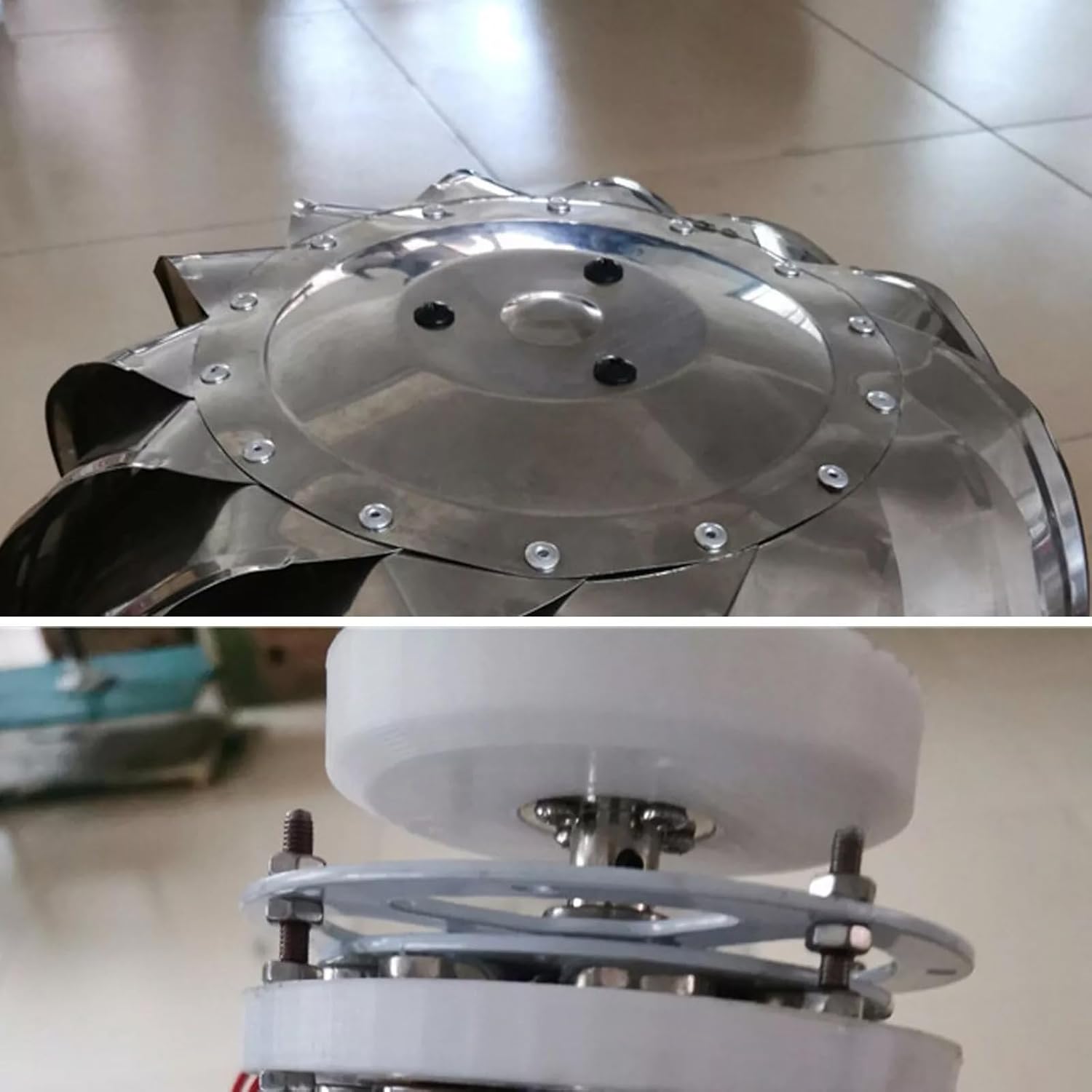 20W Wind Ball Type Multi-blade Start Low Wind Speed Vertical Wind Ironless Generator Low Start-Up Speed, Durable Stainless Steel For Home/Outdoor Use