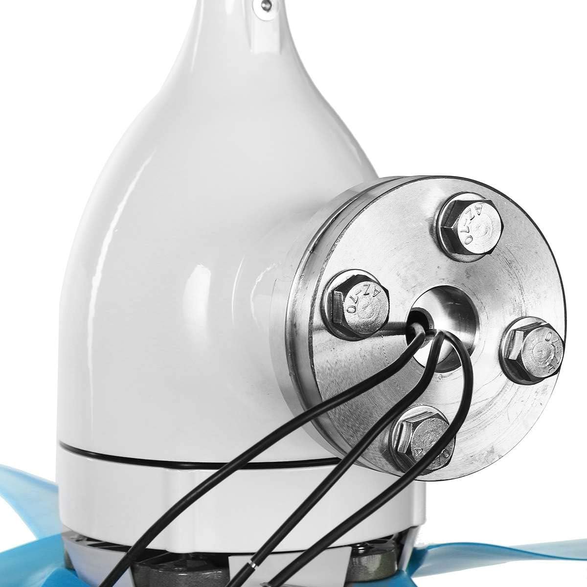 9000W Wind Turbines Generator 12V/24V 3/5/6 Blades Horizontal Wind Generator Windmill Energy Turbines Charge for Home Camping,24v,6 Blades