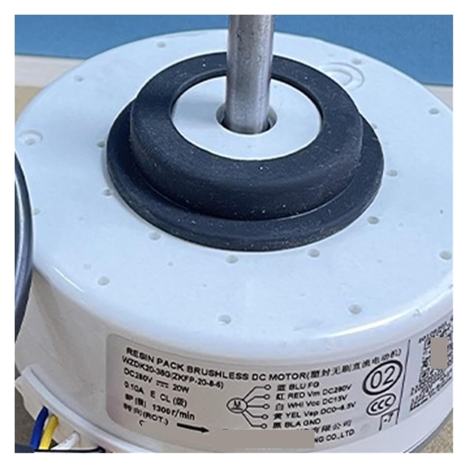 Compatible for WZDK20-38G (ZKFP-20-8-6) 20W，Air Conditioner Indoor Motor Household Brushless DC Fan Motor