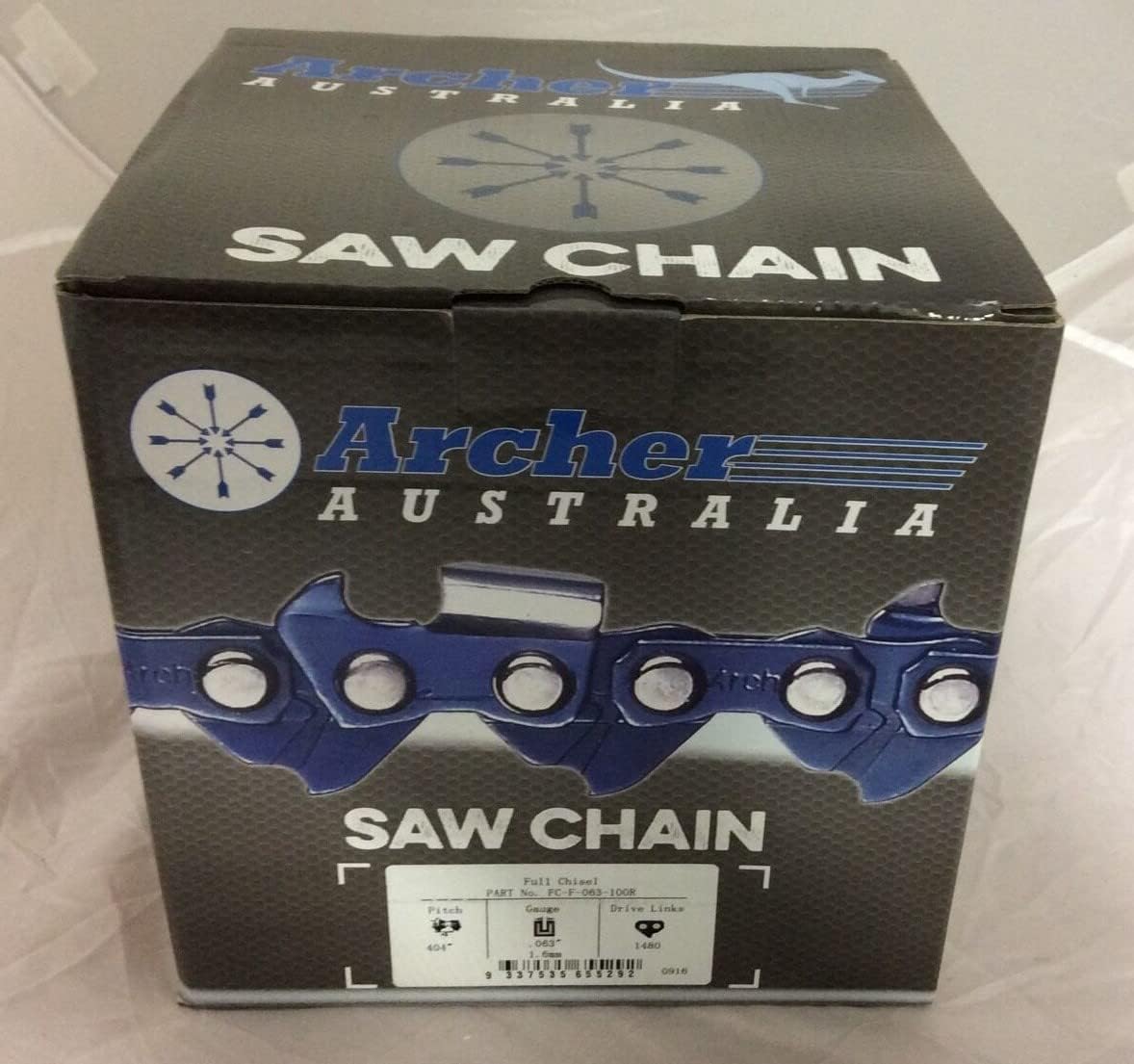 Archer Chainsaw Chain 100ft Roll .404 .063 FULL CHISEL Chainsaw Chain
