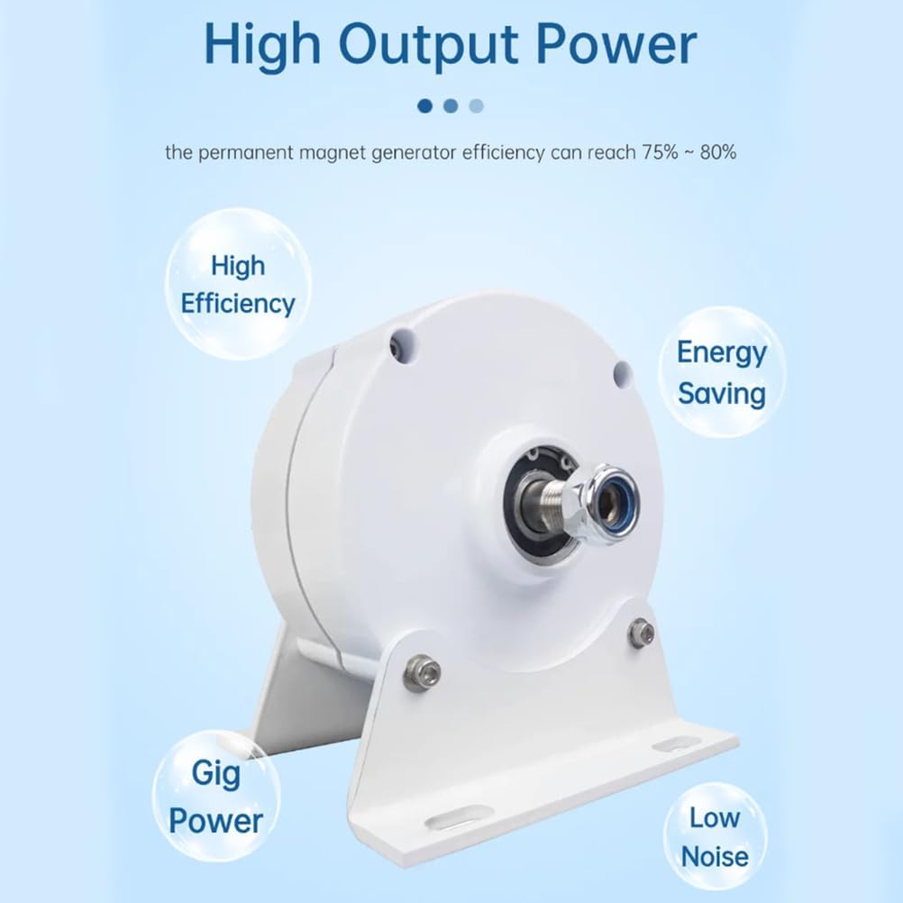 Gearless 3 Phase AC Permanent Magnet Generator 12V 24V 48V for Home Electric Low RPM Alternator for Wind Water Turbine(220V,8000W)