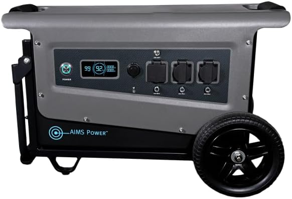 Portable Solar Generator 3.1 kWh 30 Amp Output Lithium Battery | Solar & Grid Inputs