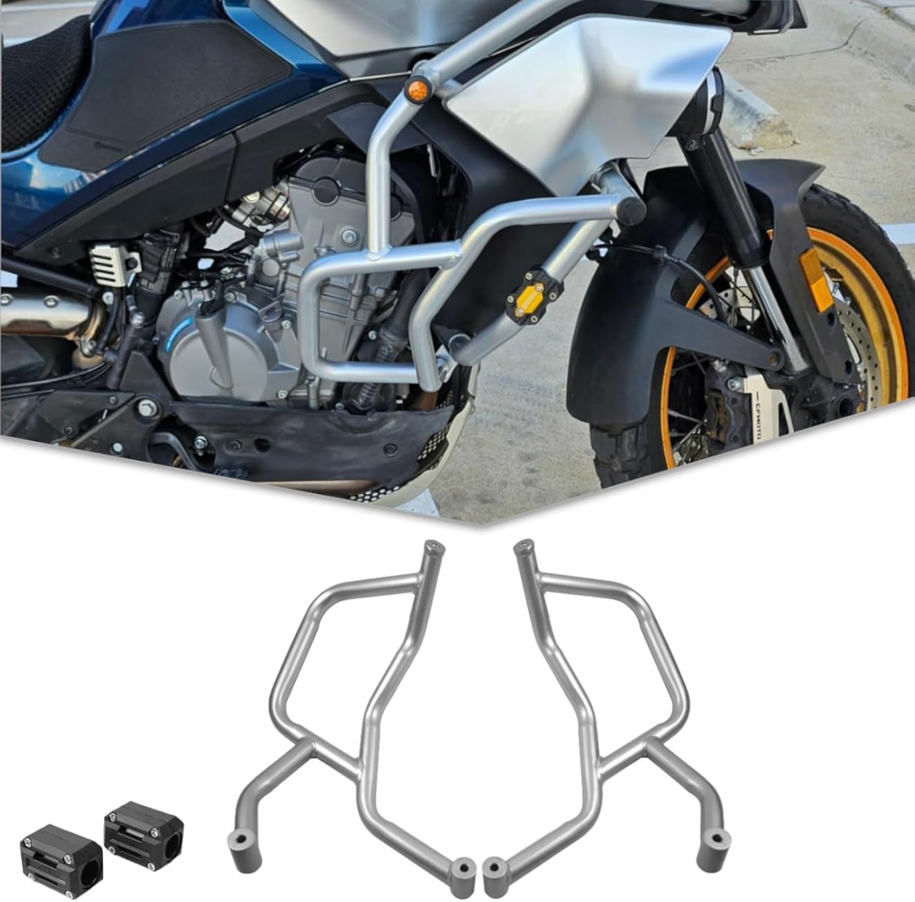 Motorbike Frame Protection Bumper Motorcycle Engine Guard Highway Crash Bar 800 MT Accessories fit for CFMOTO 800MT CR Moto Ibex 800 Accessories 2021-2025