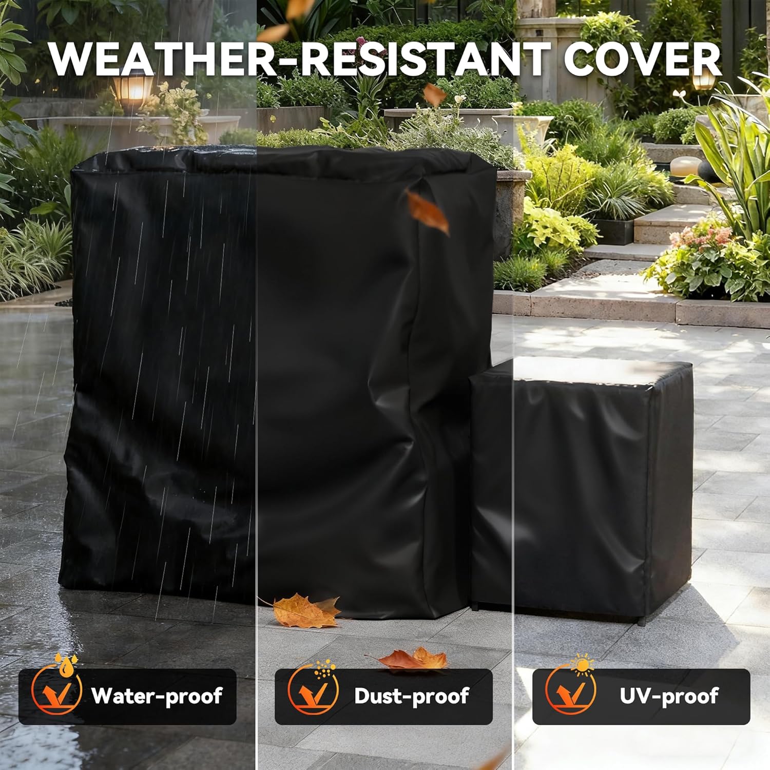 50,000 BTU Outdoor Propane Fireplace, 35