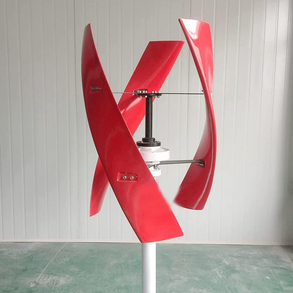 600W Free Energy Windmill, Vertical Axis Wind Turbine Generator, 3 Blades 12V 24V 48V Wind Turbine, Wind Generator with Controller for Home Factory Use