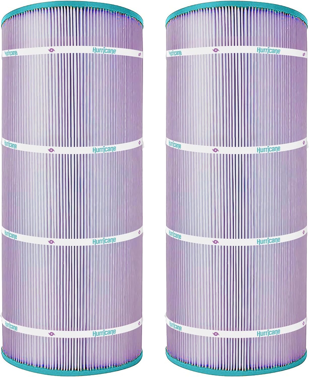 Hurricane Filters 2 Pack HF9410-01P Platinum Purple Pool Filter Cartridge - Replacement for PAP100-4, Unicel C-9410, Filbur FC-0686, Predator 100, Pentair Clean & Clear 100