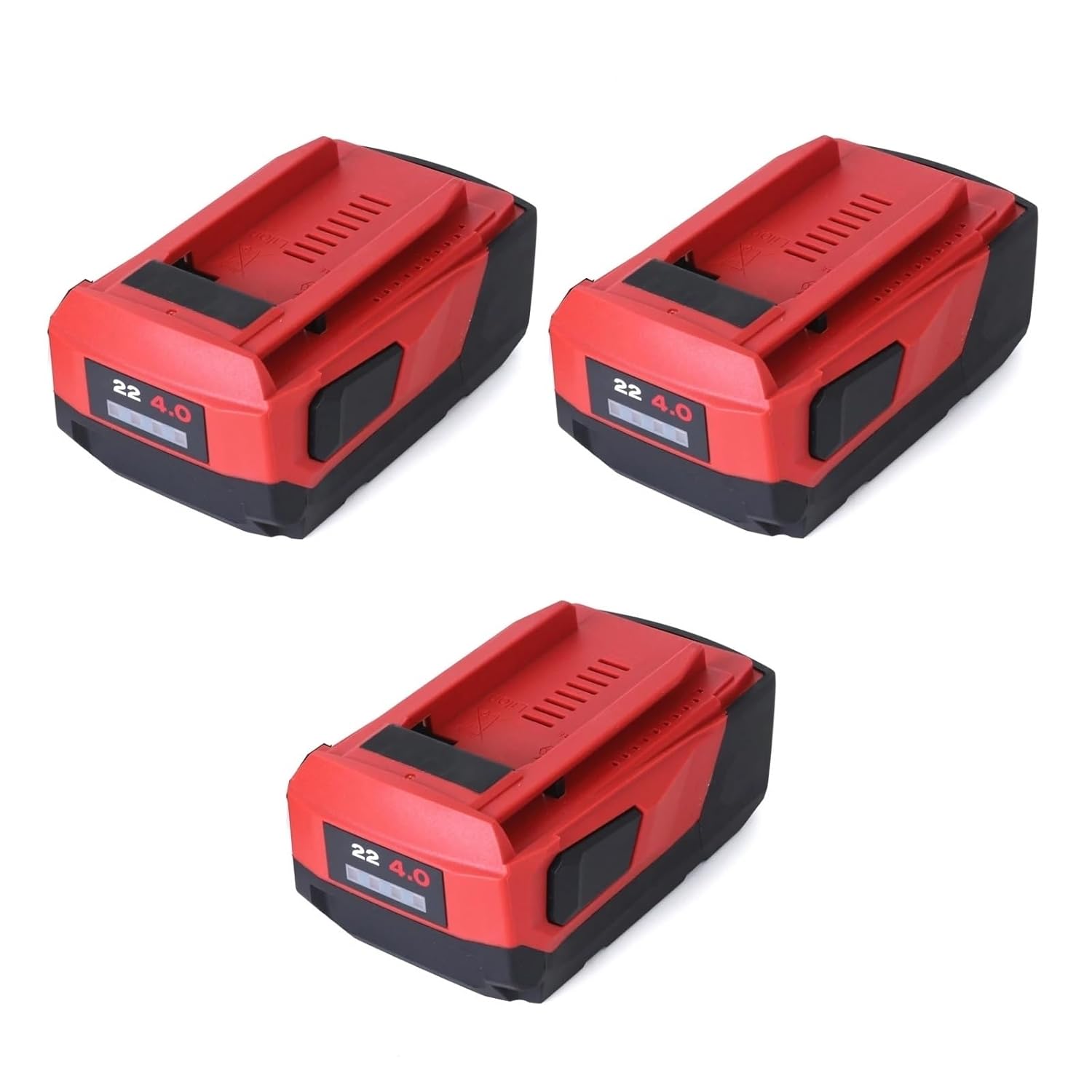 22V 4.0Ah High Power Lithium-Ion Battery, Compatible for Hilti B22 18V 21.6V 22V Cordless Power Tools Drills Drivers Hammers(3pcs)