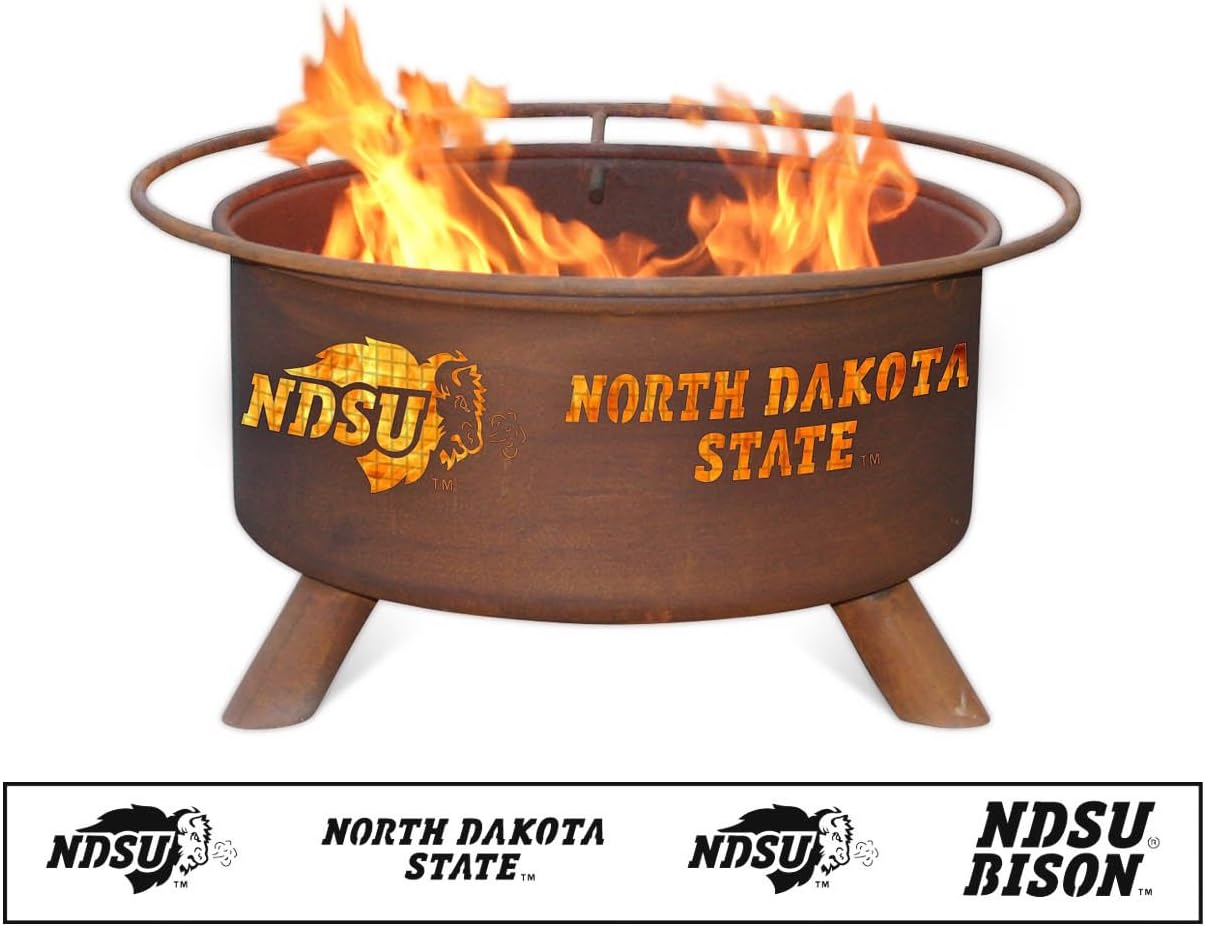 Patina Products F460 North Dakota State Fire Pit, Rust