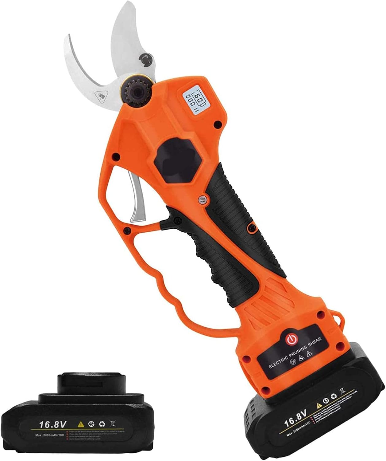 Cordless Electric Pruning Shears, Professional S Tree Branch Pruner, With 2Ah Backup Battery & Power Display, 30Mm Max Cutting Diameter, 6-8 W
