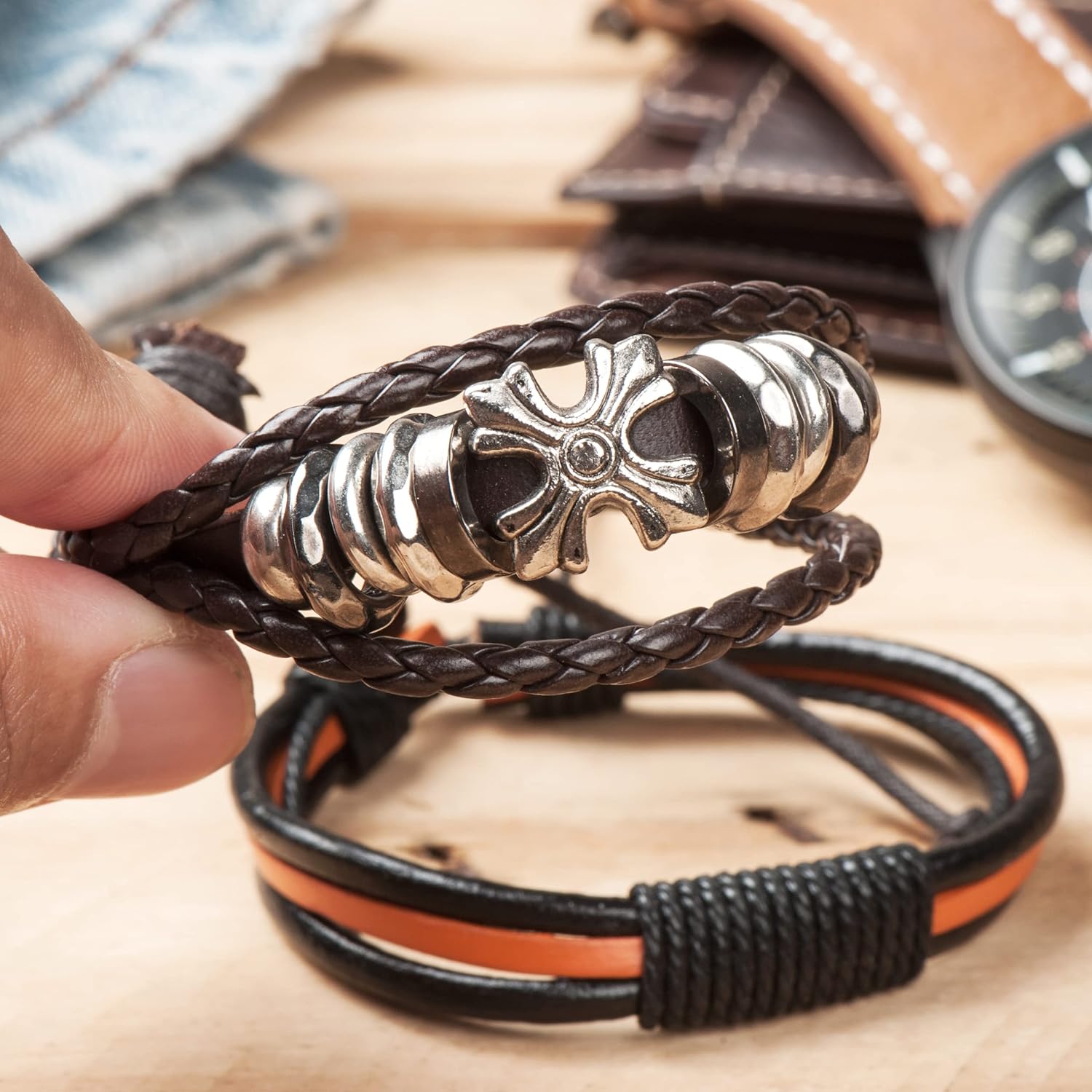 The Beadsmith Braided Bolo Cord – Brown Color – 4mm Spool – 25 Yards/22.86 Meters – Machine Braided Indian Leather – Ideal for Watch Bands, Bolo Ties, Necklaces, Hair Accessories & DIY Jewelry Making