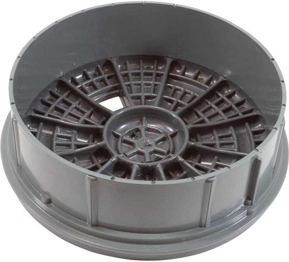 Pentair 510327 Dark Gray Deck Lid and Collar Assembly with Screws Replacement Bermuda Pool/Spa Skimmer