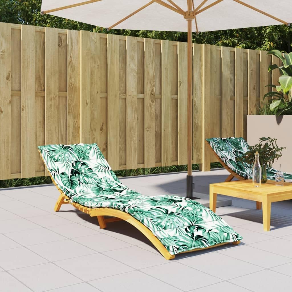 Sun Lounger Cushion Leaf Pattern Oxford Fabric,Premium Outdoor Sun Lounger Cushion for Patio and Garden Comfort Patio Furniture Decor, Furniture Accessories