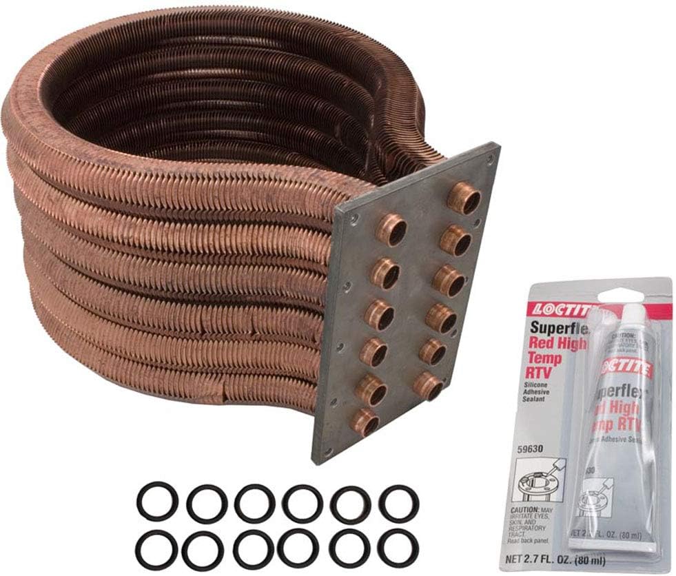 Pentair 77707-0234 Tube Sheet Coil Assembly Replacement Kit Pool and Spa Heater