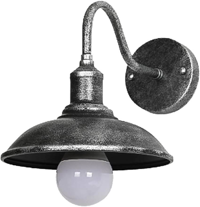 Retro Outdoor Wall Lights Wall Mount 9.4 Inch Gooseneck Wall Sconce Retro Iron Porch Wall Light Farmhouse Exterior Lighting Fixture Outdoor Lantern for Garage Patio Doorway