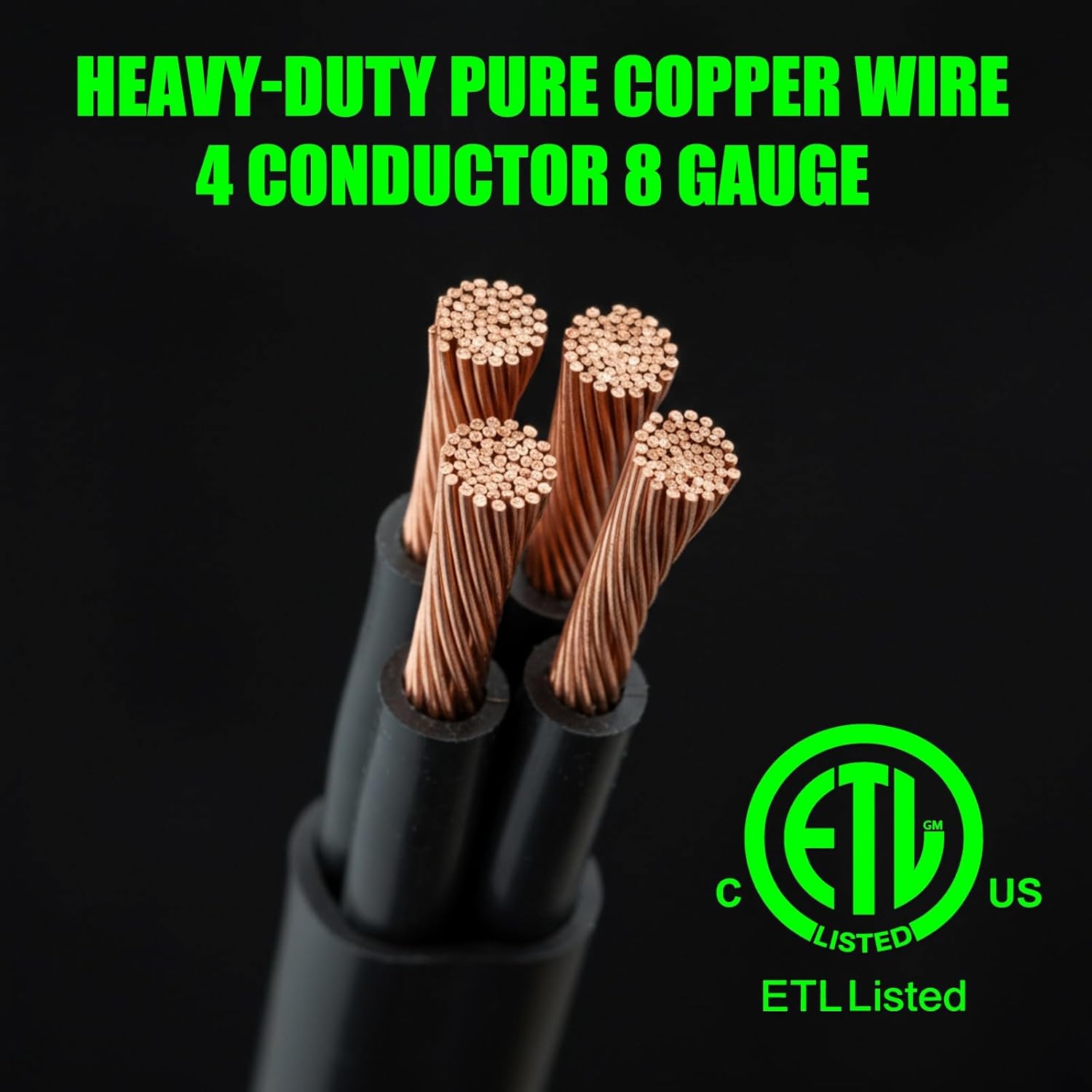 Kanayu 50 Amp Generator Transfer Switch Kit, Includes 100 Amp Manual Transfer Switch, Ss2-50r Inlet Box, 15 ft 14-50p to Ss2-50r Power Cord for Generator Winter Backup Indoor Outdoor Use, Etl Listed