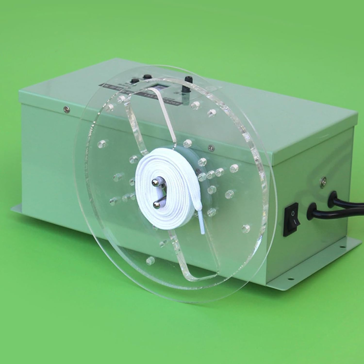 Electric Ribbon Winding Machine, Small Data Cable Winding Machine, with Foot Switch, Forward and Reverse, 1-500 RPM Speed Adjustable, for Ribbon, Wire, Cable