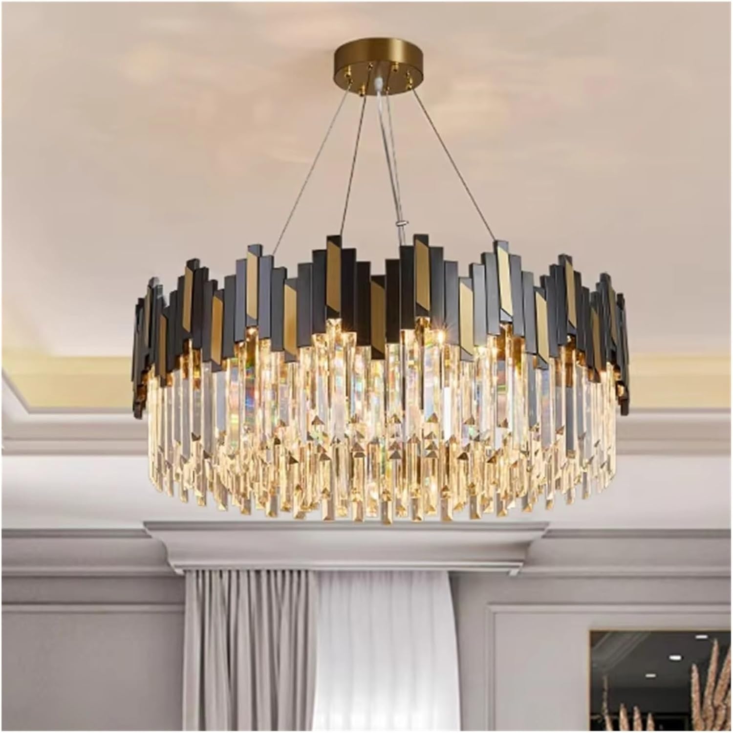 Home DecorationPendant Lights, Luxury Crystal Living Room Chandelier, Bedroom Pendant Lamp, Ceiling Light, Indoor Lighting,for Decoration