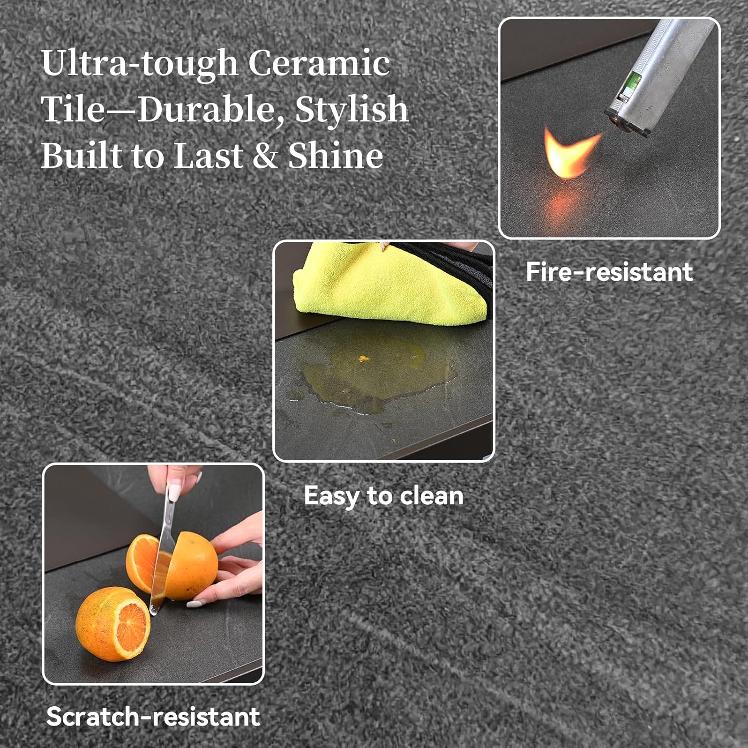 48'' Propane Fire Pit Table, 50000 BTU Outdoor Gas Fire Pit, Patio Heater with Stone Panel, Ceramic Tabletop & Aluminum-Coated Steel Tube Legs, Lava Rocks, Metal Lid and Rain Cover for Outside Patio