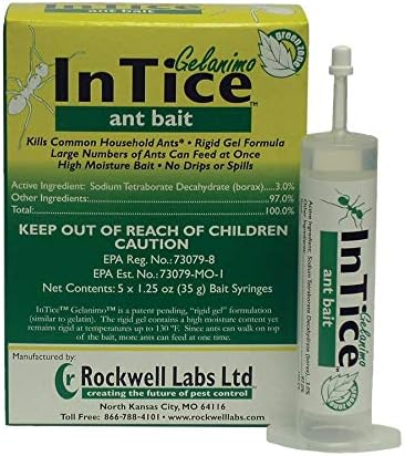 Intice Gelanimo Ant Bait 5x35g Syringes (Case of 12 Boxes) 60 Tubes