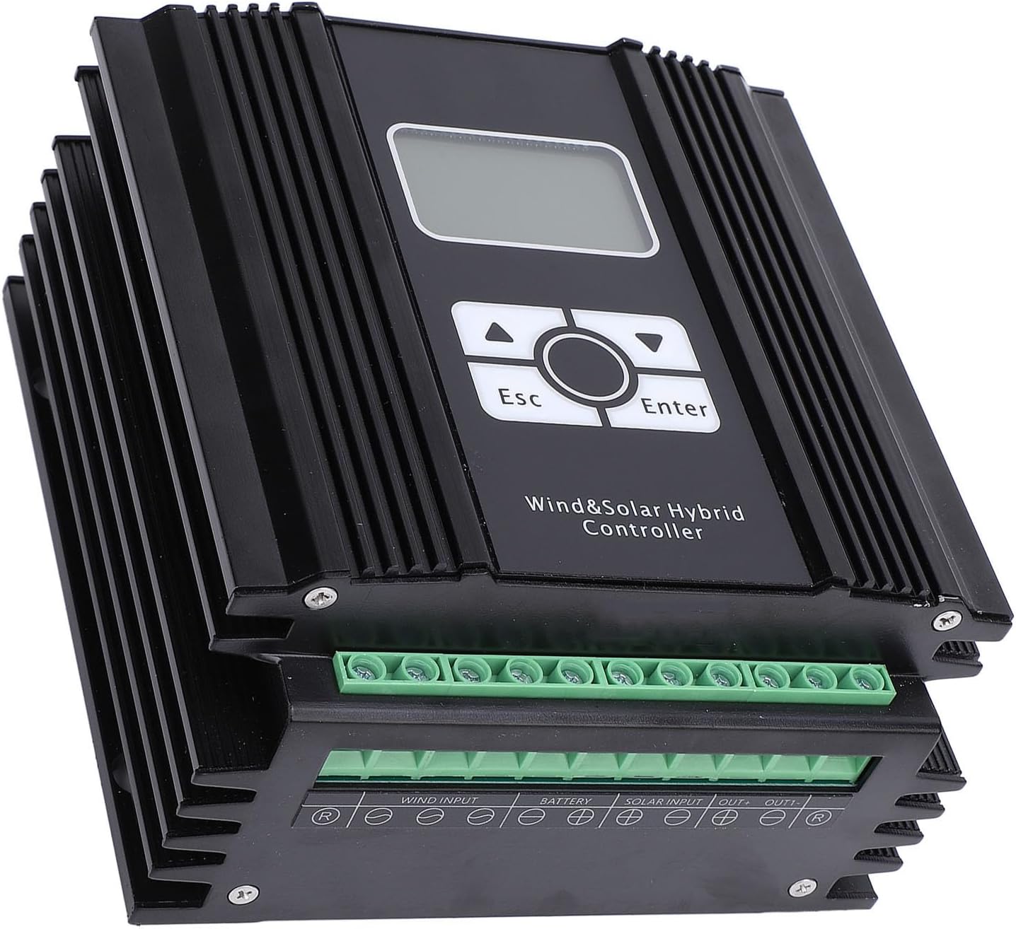 48V Wind Solar Hybrid Controller 400W with LCD Display, MPPT Boost Technology, PWM Discharge - High Efficiency Charging, Intelligent Stability, Ideal for Off Grid Systems (400W Fan)
