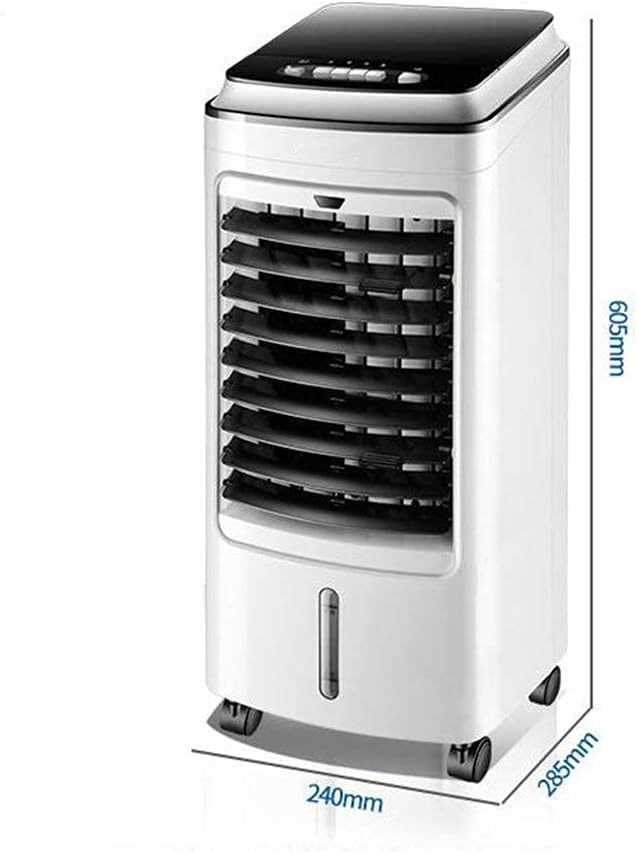 Air Cooler for Home Office Evaporative Coolers Portable Air Conditioner w/5L Water Tank, Air Conditioning 3-In-1 Cool/Fan/Dehumidify, Quiet Energy Efficient Self Evaporation Mobile Air-Conditioning f