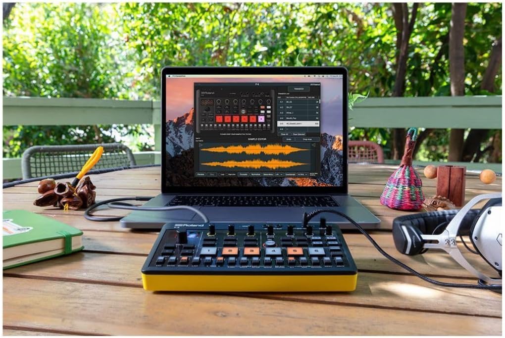 Roland AIRA Compact P-6 Creative Sampler | Granular Sound Design | Powerful Sequencer | Onboard Keyboard | Custom Loops | Built-In Mic | Hands-on Effects