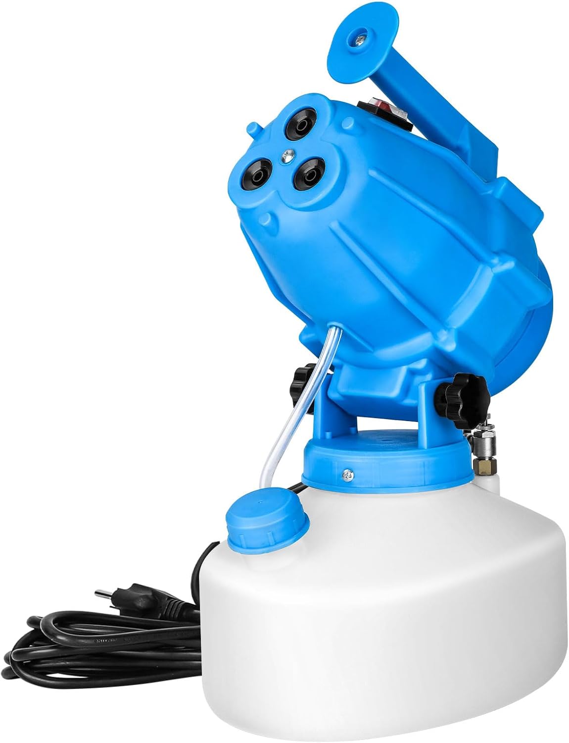 5L (1.3 Gallon) Electric ULV Fogger Sprayer Machine with 3 Nozzles, Portable Cold Fogger Machine Spraying Adjustable Flow Rate Distance 30ft for Home Hotel Church School Yard Garden