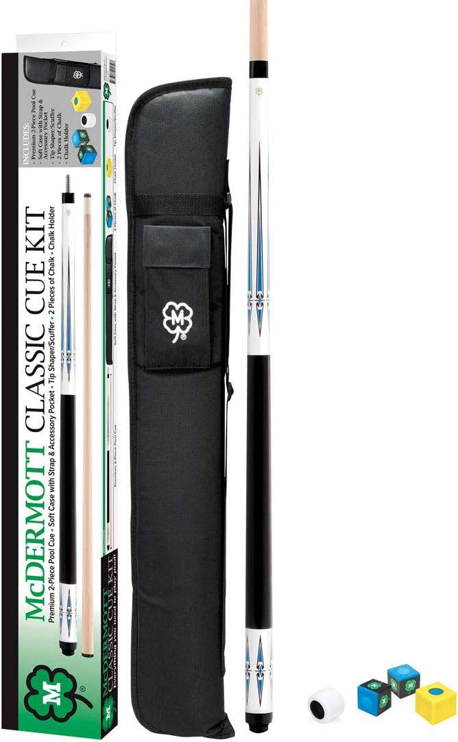 McDermott Classic Pool Cue Kit White 19oz