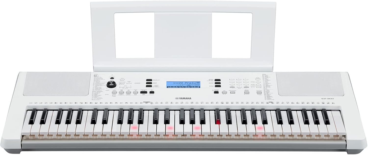 Yamaha EZ300 61-Key Portable Keyboard with Lighted Keys (Power Adapter sold separately)