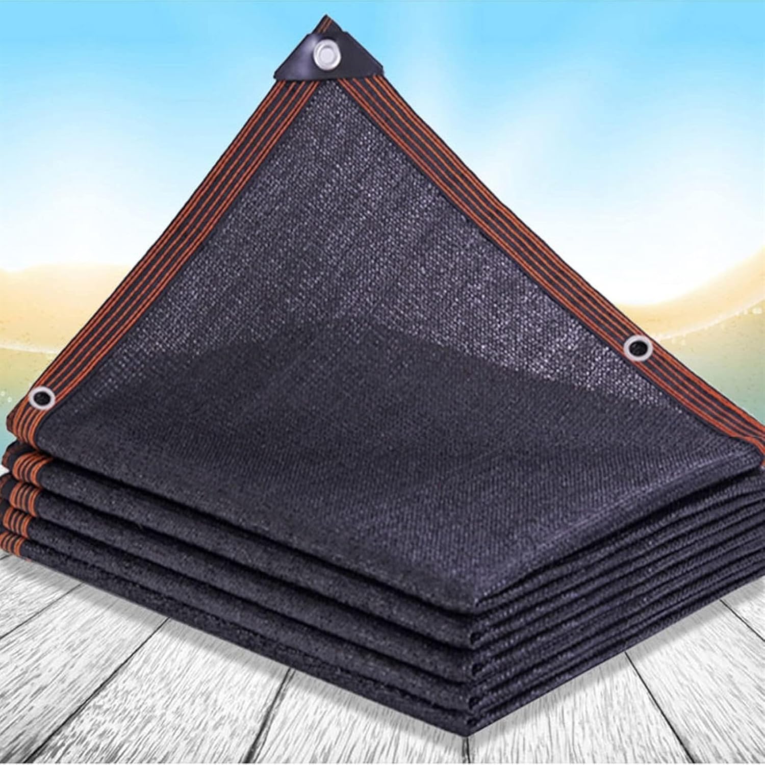 Black Shade Netting,Sunblock Shade Cloth,Greenhouse Plant Shade Net,Garden Tent Canopy,with Grommets,for Outdoor Courtyard Balcony Garden