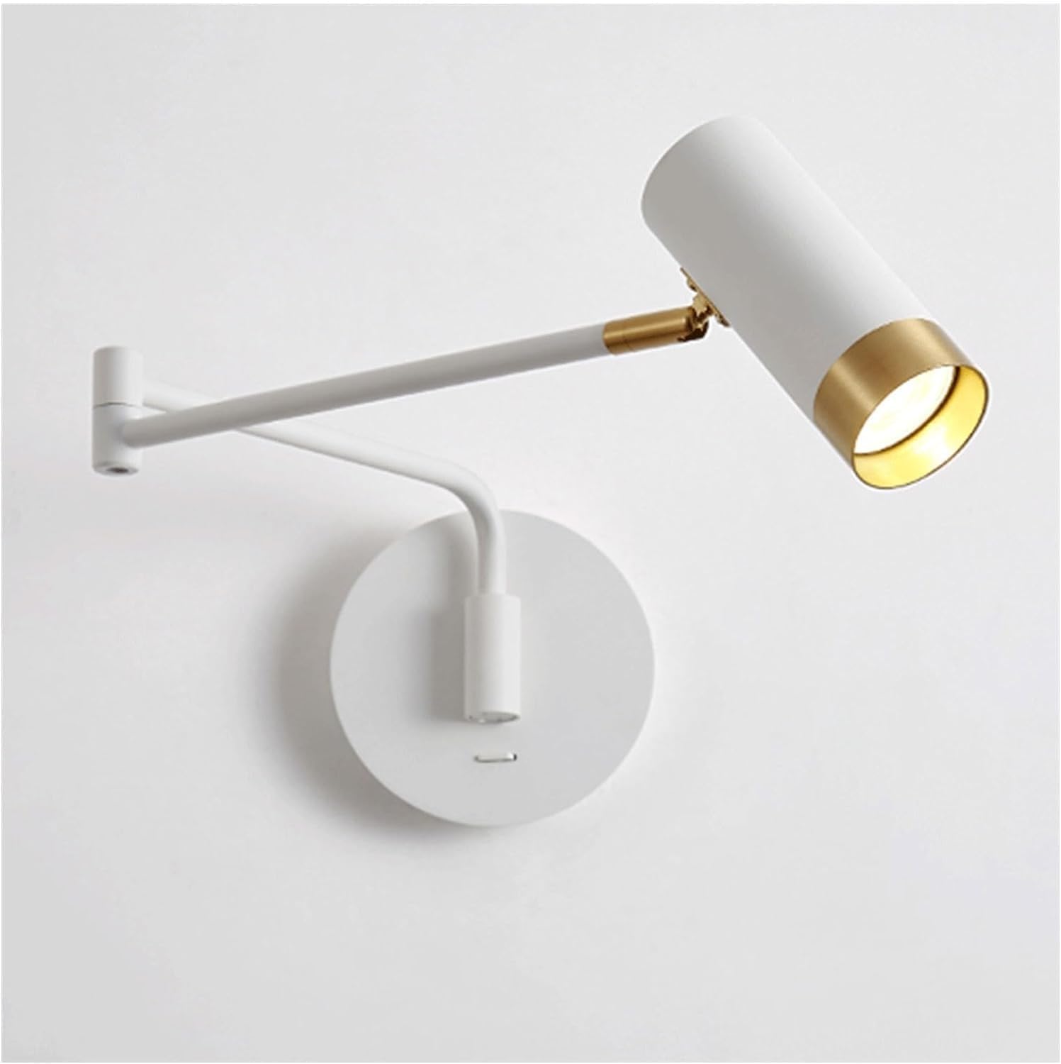 Modern Industrial Adjustable Wall Light Swing Arm Wall Sconces Wall Mounted Lighting Fixture with ON/Off Switch,Chandelier