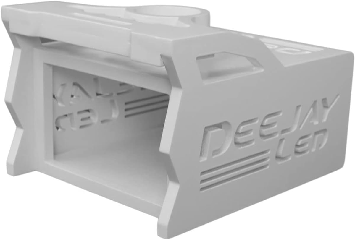 TBH1DIN2EQWHITE DEEJAYLED 1 DIN + 2 EQ White Wooden Box