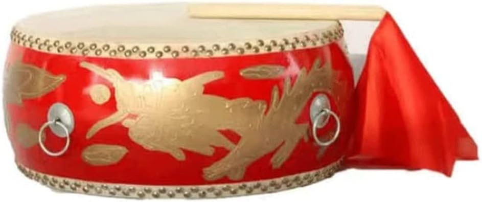 PAASHE Drum Handmade Dragon Dance Lion Martial Arts Kung Fu Big Drum Chinese National Musical Instrument Handpan Drum Adult Drum