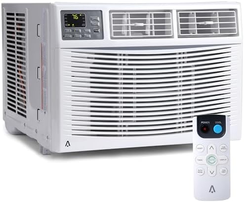 10,000 BTU Window Air Conditioner, Smart WIFI Control for 450 sq. ft. Room, Silent Window Air Conditioner Unit with Cooling/Fan/Dry Mode, Bedroom/Apartment/Dormitory