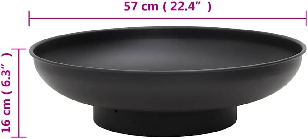 vidaXL Steel Fire Pit 22.4