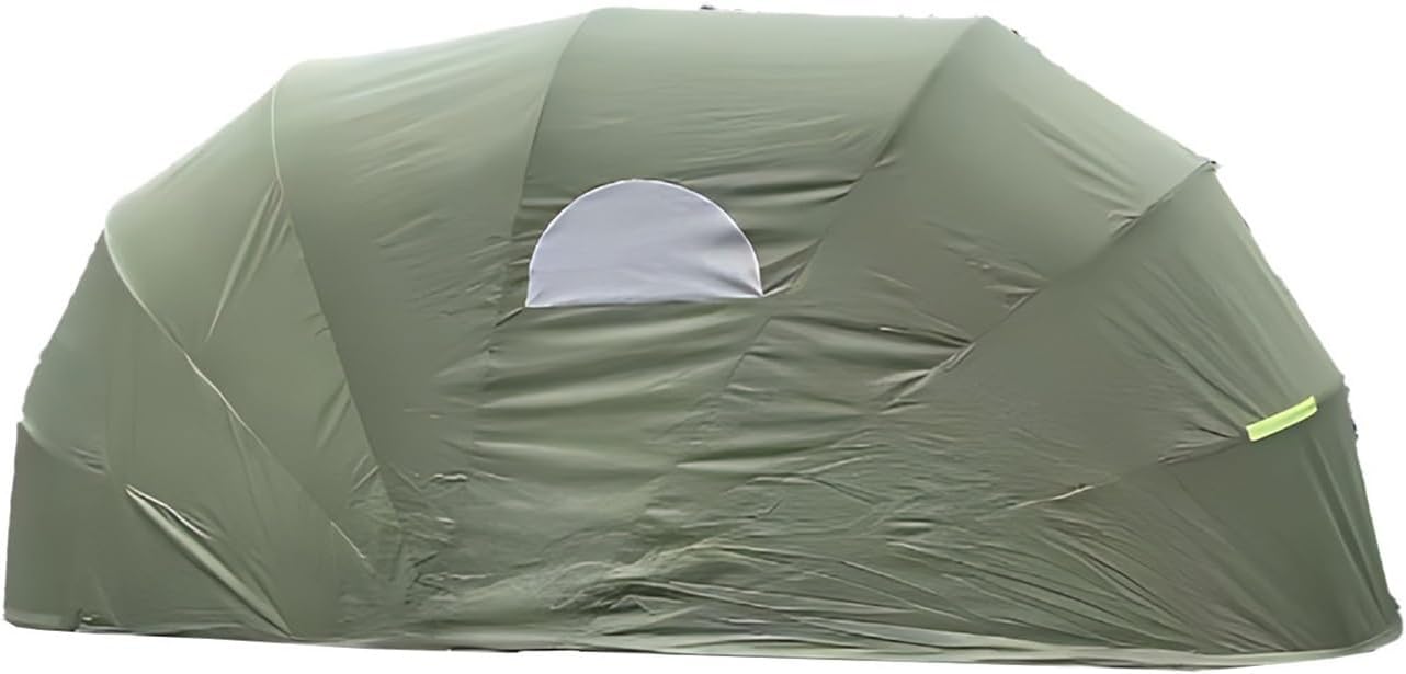 Car Port Portable Storage Shed Carport Canopy, Remote-Controlled Electric Carport Round Style Outdoor Storage, Shed Lockable Foldable, for Automotive Use, Anti-Snow Waterproof(Green)