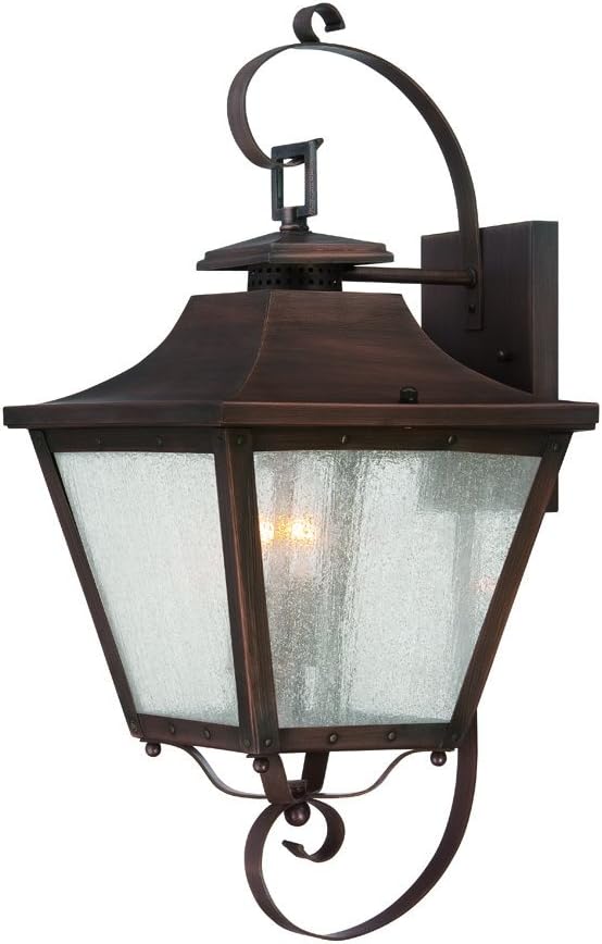 Acclaim 8712CP Lafayette Collection 2-Light Wall Mount Outdoor Light Fixture, Copper Patina