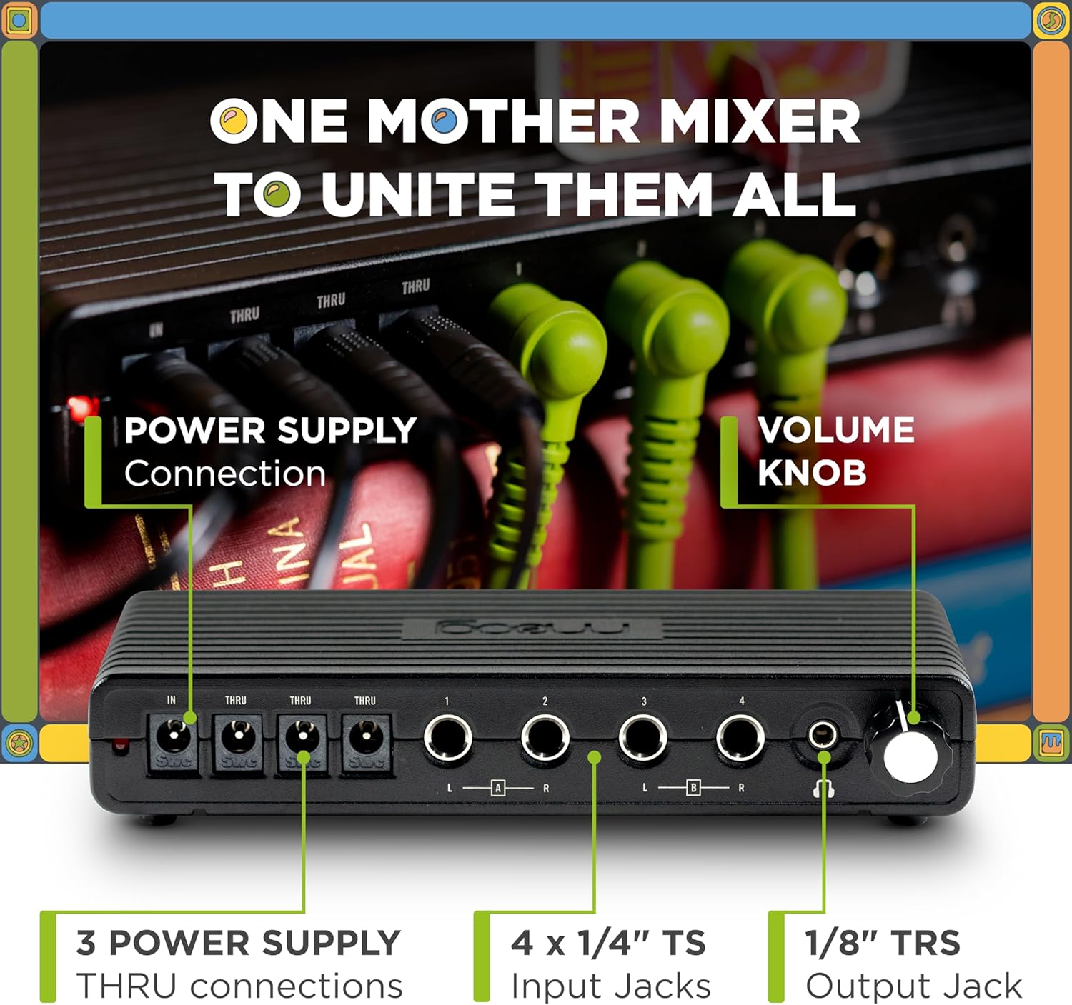 MOOG Sound Studio Accessory Kit With Three-Tier Rack, Analog Summing Mixer, Dust Cover, Patch and Audio Cables, Patch Cable Organizer, Power Supply