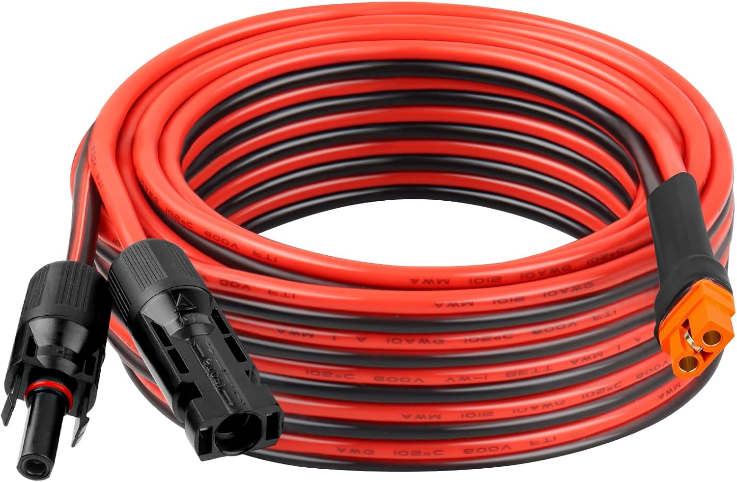10AWG 30FT Solar to XT60i Extension Cable+ 2 Pcs 20FT Conductor Silicone Electrical Wire