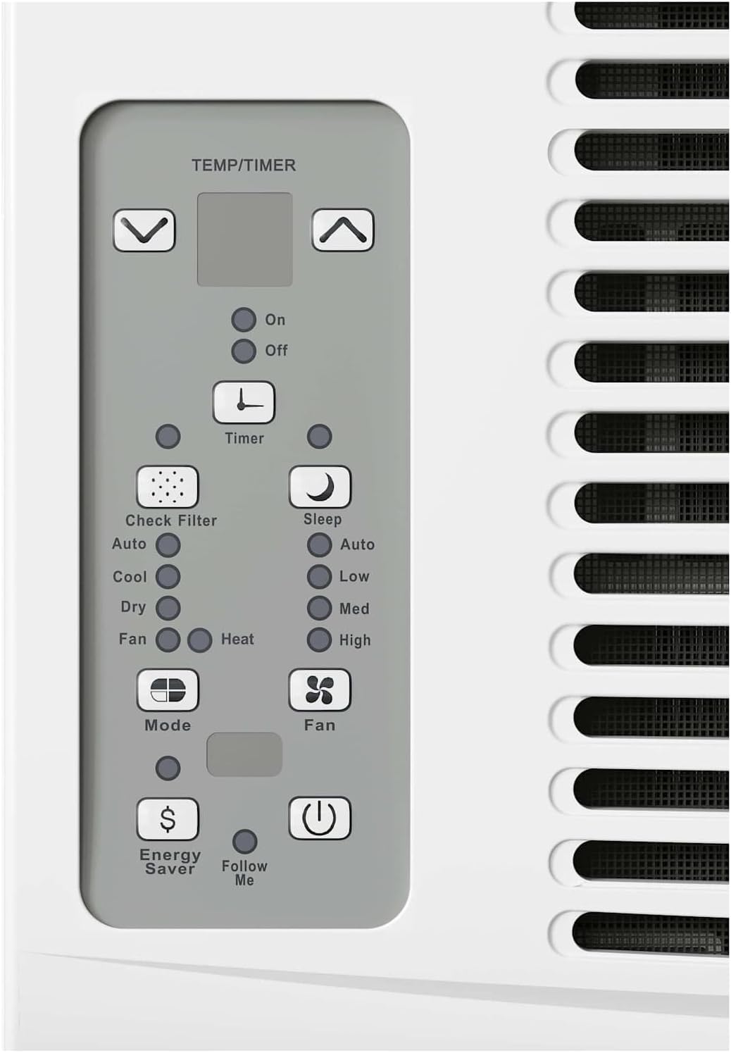 DRWHC081XNA1 8,000 BTU 115V Window Air Conditioner with 3500 BTU Supplemental Heating and Remote Control - White