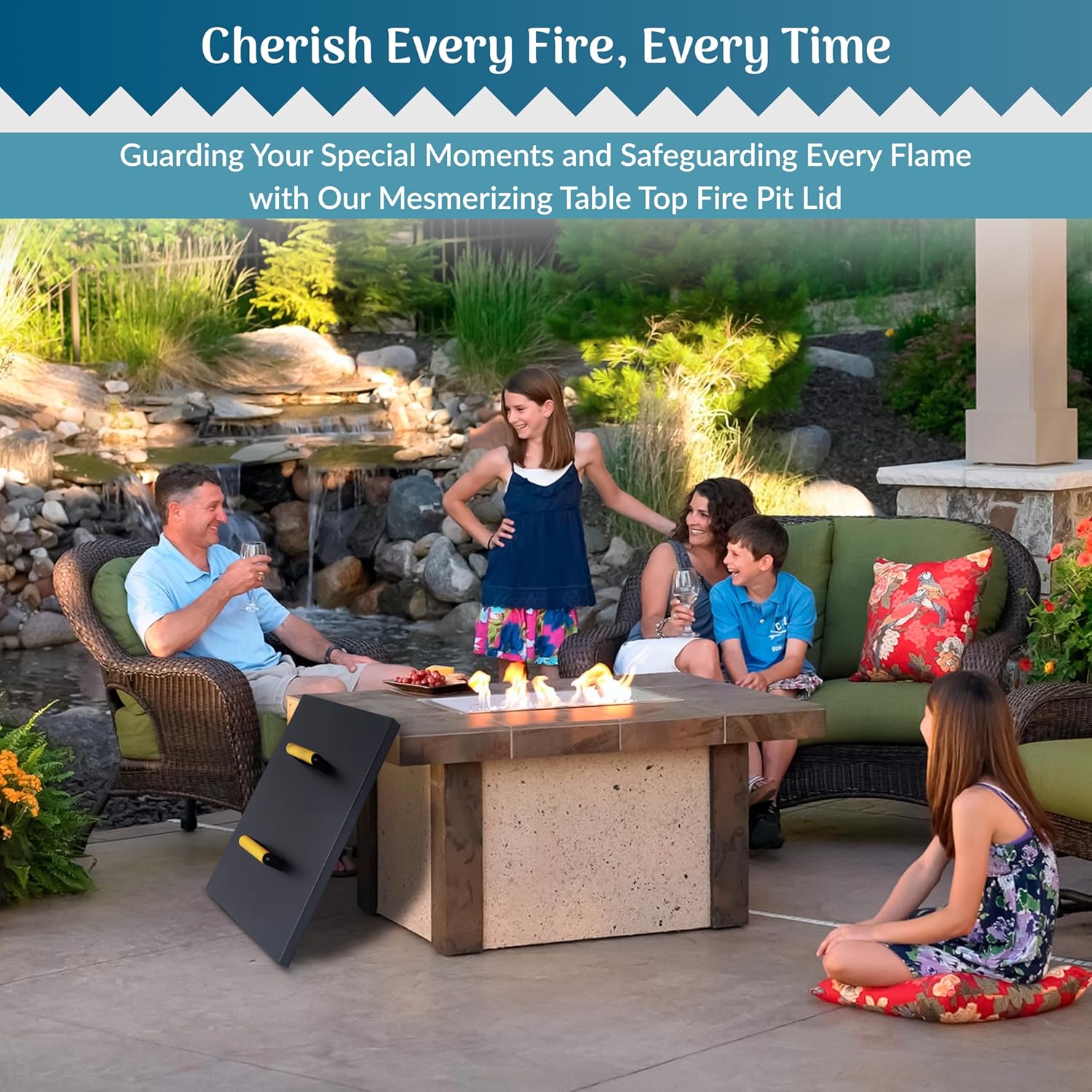 FEBTECH - Fire Pit Cover Square - 21