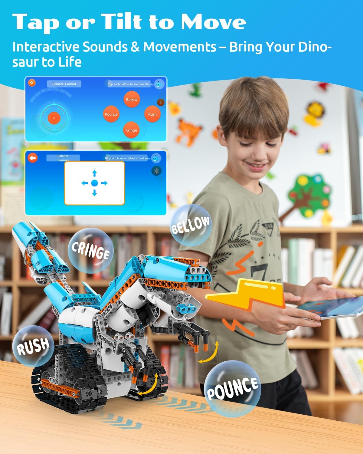 WhalesBot E7 Pro Coding & Remote Control Robot Kit for Kids 8+, Scratch & Modular Programming, Educational Engineering Science Toy Set with Smart Controller/Sensors/Motors for Kids Ages 8-12, 12-16