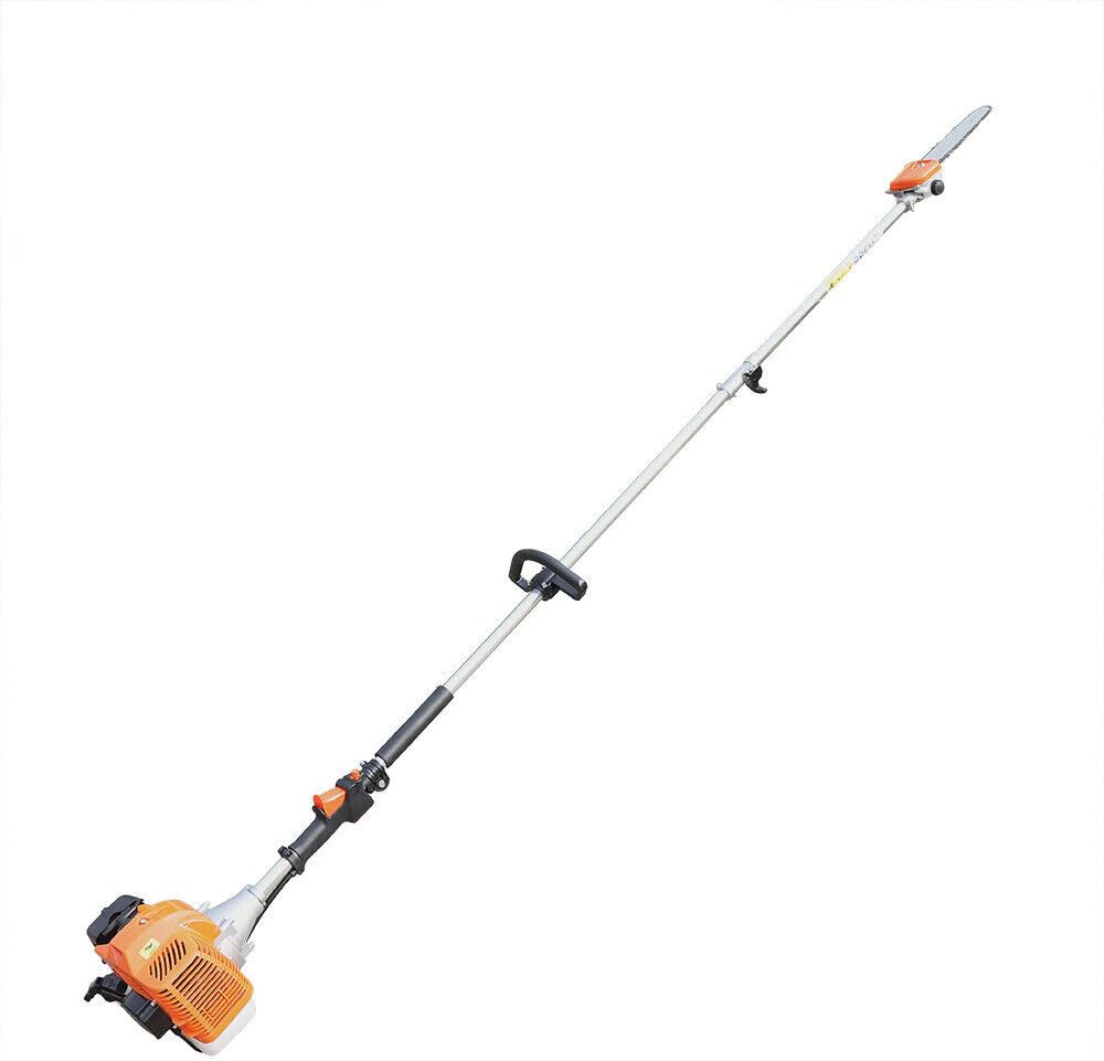 52cc Pole Saw Gas Powered, 2 Stroke Gas Pole Chain Saw Cordless Tree Pruner, Extendable Chainsaw Tree Trimmer For Tree Trimming Pole Saw Gas,Hedge Trimmer W/Extension Pole & Back Strap