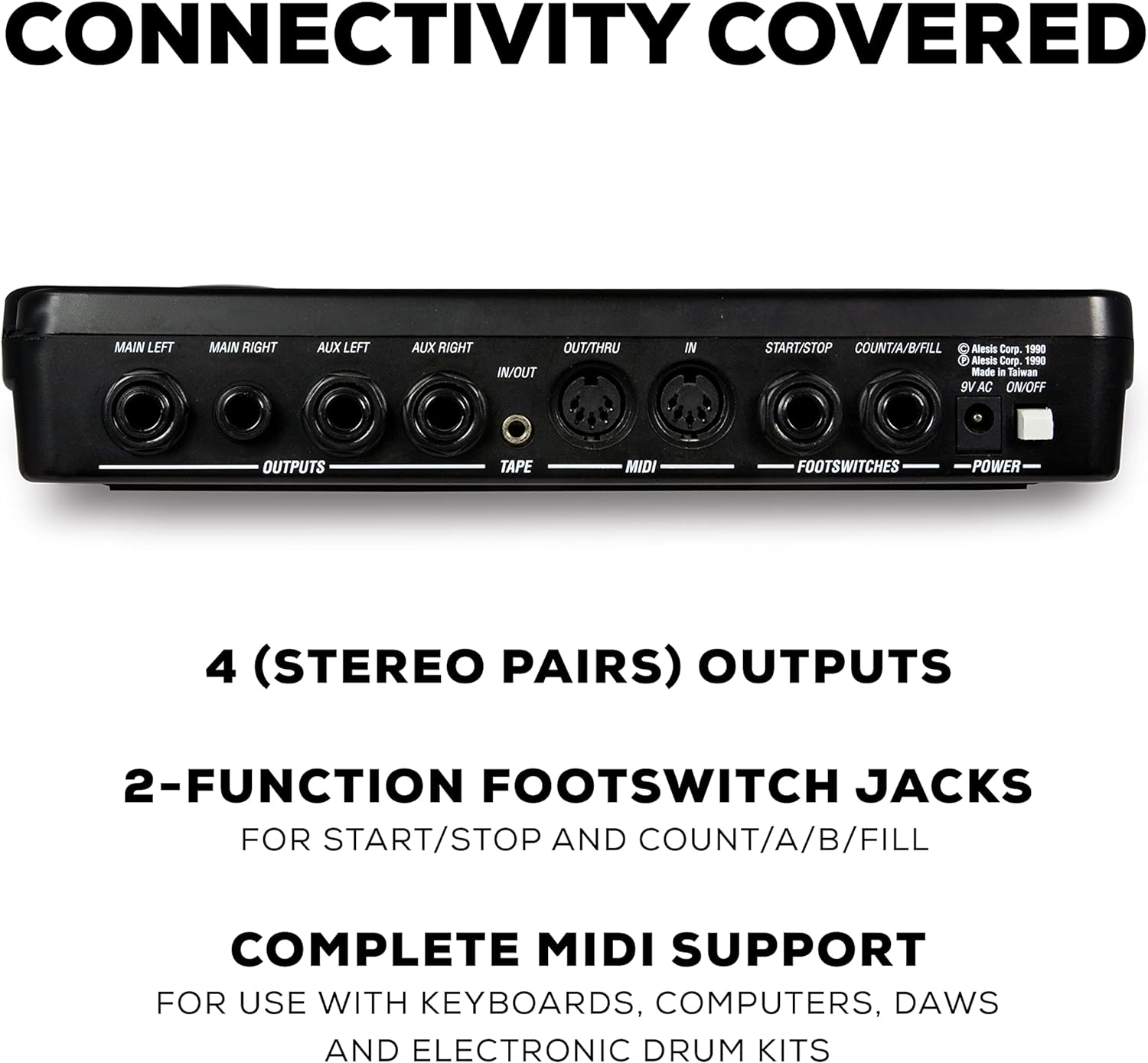 Alesis SR-16 - Studio-Grade Standalone Drum Machine With On-Board Sound Library, Performance Driven I/O and In-Built Effects