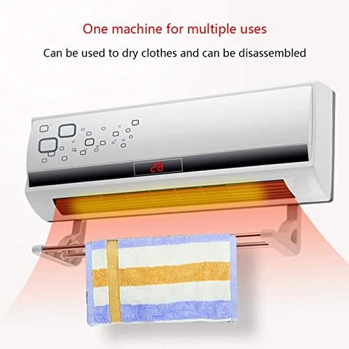 Wall Mounted Indoor Patio Heater, Air Conditioner Bathroom Heater, Air Conditioner with Timer, Indoor Heater with Overheat Shut Off Protection for Patio Use